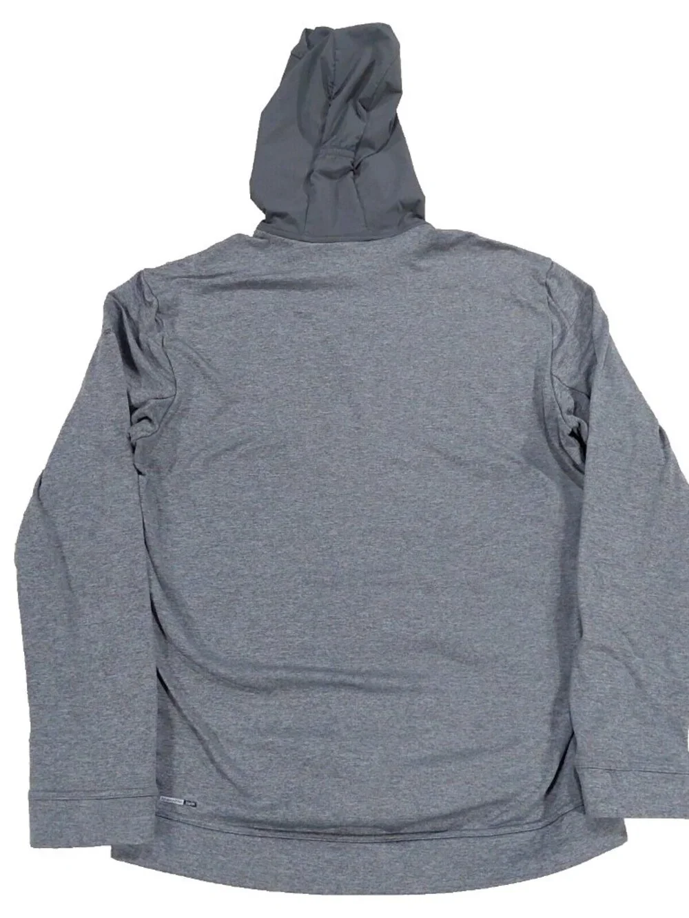 Salomon Mens Large Pulse Mid Fleece Hoodie Jacket Stretch Full Zip, Running Grey